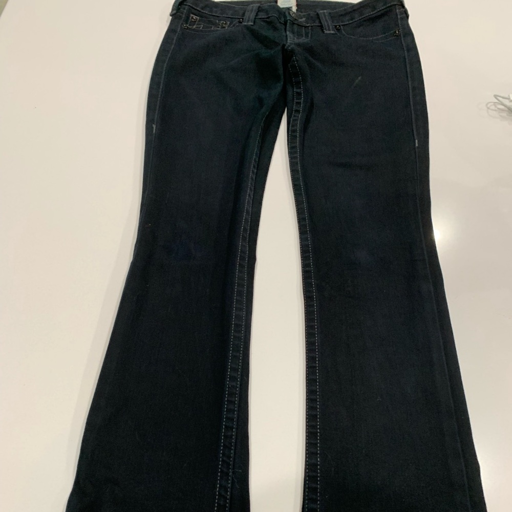 True religion size 28 black boot cut jeans - Picture 2 of 5